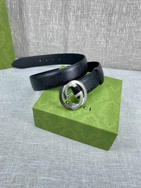 1:1 Replica Gucci Signature Belt Black For Women, Women Belt