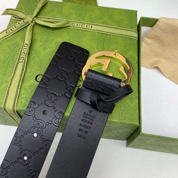 1:1 Replica Gucci Signature Belt Black For Women, Women Belt