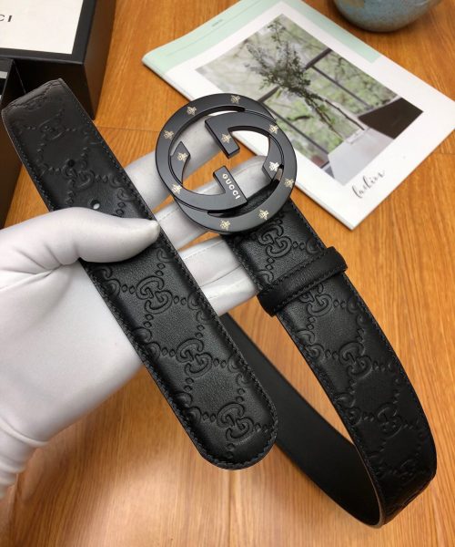 1:1 Replica Gucci Signature Belt Black For Women, Women Belt
