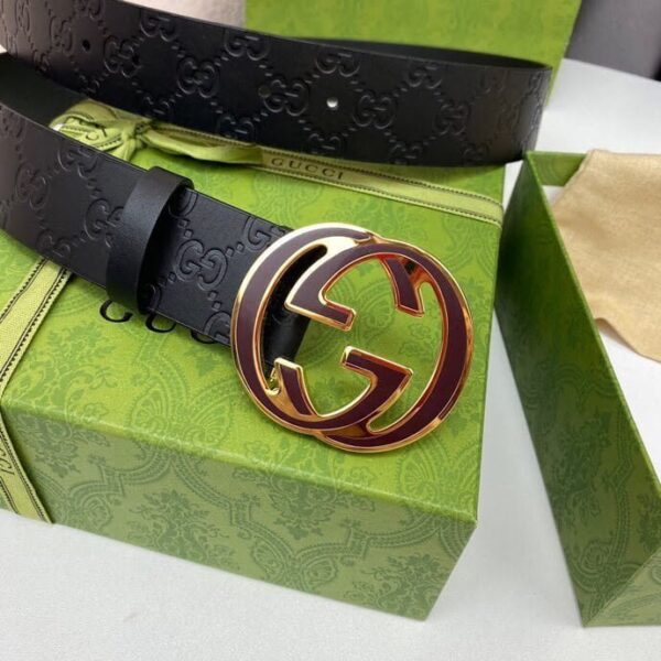 1:1 Replica Gucci Signature Belt Black For Women, Women Belt