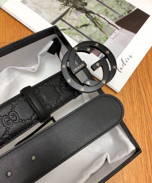 1:1 Replica Gucci Signature Belt Black For Women, Women Belt