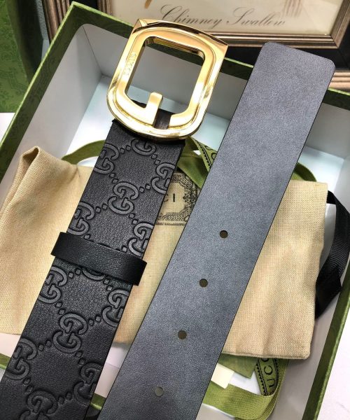 1:1 Replica Gucci Signature Belt Black For Women, Women Belt