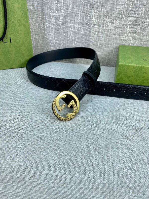 1:1 Replica Gucci Signature Belt Black For Women, Women Belt