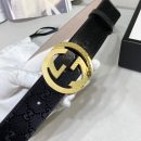 1:1 Replica Gucci Signature Belt Black For Women, Women Belt