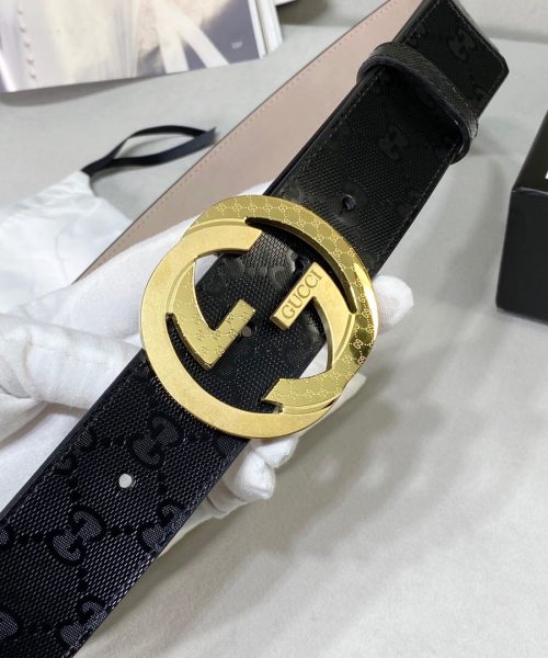1:1 Replica Gucci Signature Belt Black For Women, Women Belt