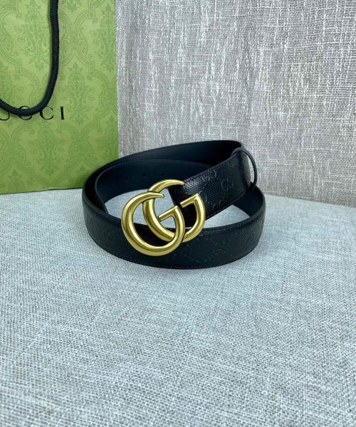 1:1 Replica Gucci Signature Belt Black For Women, Women Belt