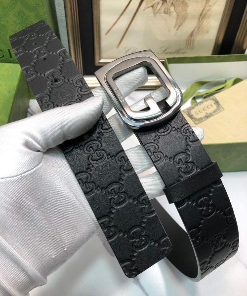 1:1 Replica Gucci Signature Belt Black For Women, Women Belt