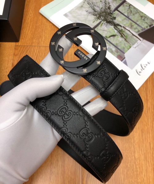 1:1 Replica Gucci Signature Belt Black For Women, Women Belt
