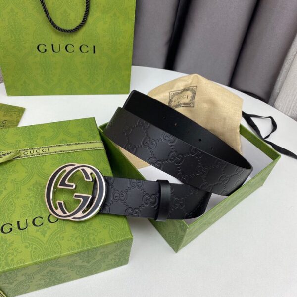 1:1 Replica Gucci Signature Belt Black For Women, Women Belt