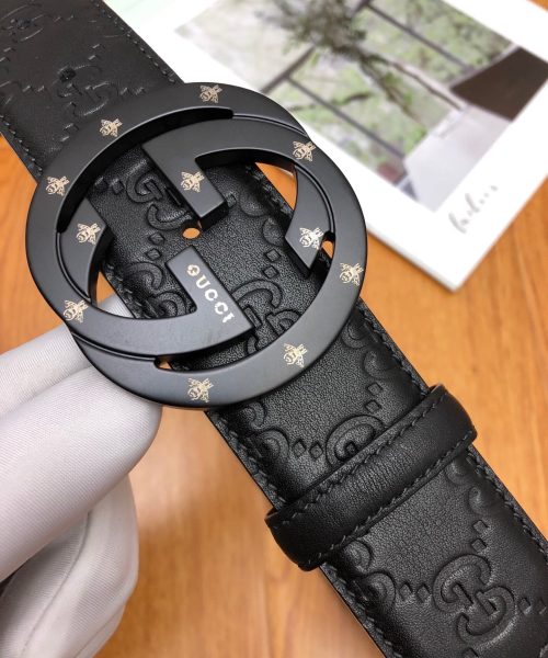 1:1 Replica Gucci Signature Belt Black For Women, Women Belt