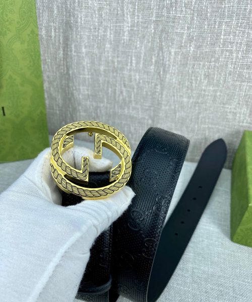 1:1 Replica Gucci Signature Belt Black For Women, Women Belt