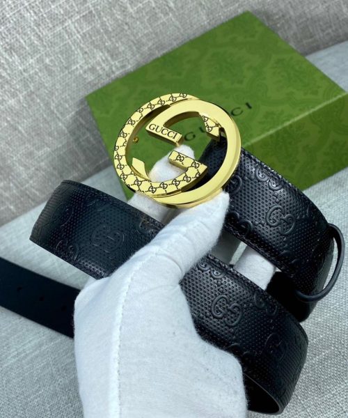 1:1 Replica Gucci Signature Belt Black For Women, Women Belt