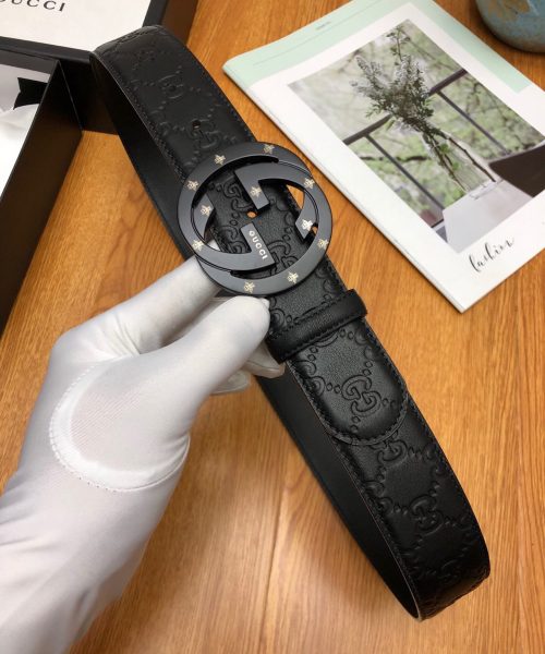 1:1 Replica Gucci Signature Belt Black For Women, Women Belt