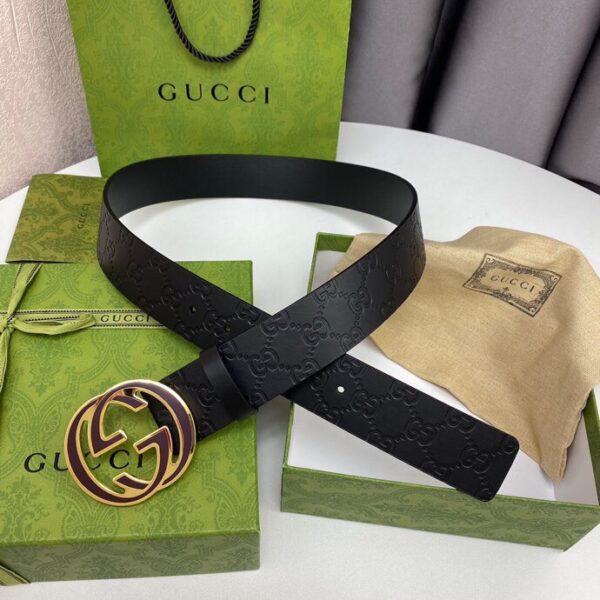 1:1 Replica Gucci Signature Belt Black For Women, Women Belt