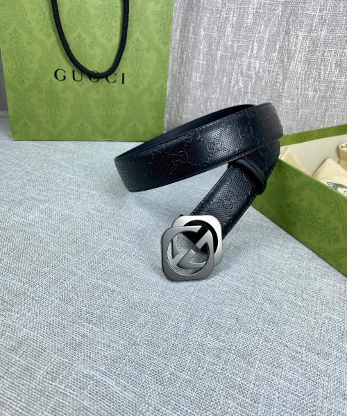 1:1 Replica Gucci Signature Belt Black For Women, Women Belt