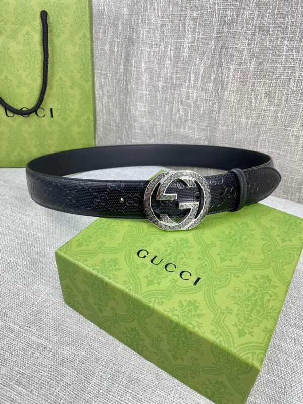 1:1 Replica Gucci Signature Belt Black For Women, Women Belt