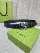 1:1 Replica Gucci Signature Belt Black GG, Women Belt ‎411924 CWC1N 1000