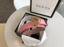 1:1 Replica Gucci Signature Belt Pink/Cream GG, Women Belt 370543