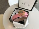 1:1 Replica Gucci Signature Belt Pink/Cream GG, Women Belt 370543