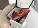1:1 Replica Gucci Signature Belt Red/Cream GG, Women Belt 370543