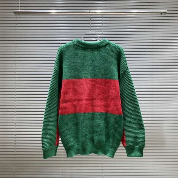 Gucci Sleeves Knitted Sweatshirt Green For Men
