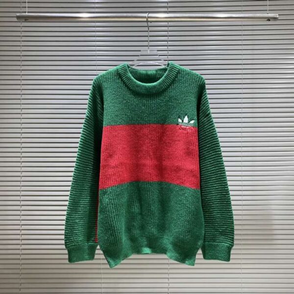 Gucci Sleeves Knitted Sweatshirt Green For Men