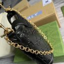1:1 Replica Gucci Small GG Shoulder Bag Gucci Rhombi Motif Black For Women, Women's Handbags 9.8in/25cm GG 675788 UD9AG 1000