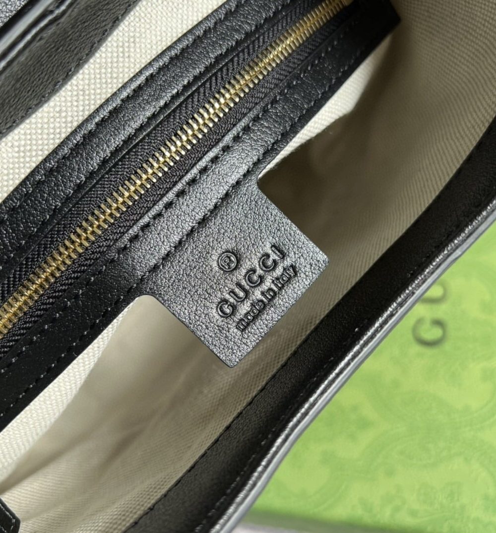 1:1 Replica Gucci Small GG Shoulder Bag White Debossed For Women 9.8in/25cm 675788 GG UD9AX 9099