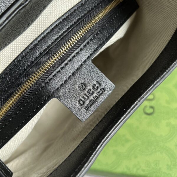 1:1 Replica Gucci Small GG Shoulder Bag White Debossed For Women 9.8in/25cm 675788 GG UD9AX 9099