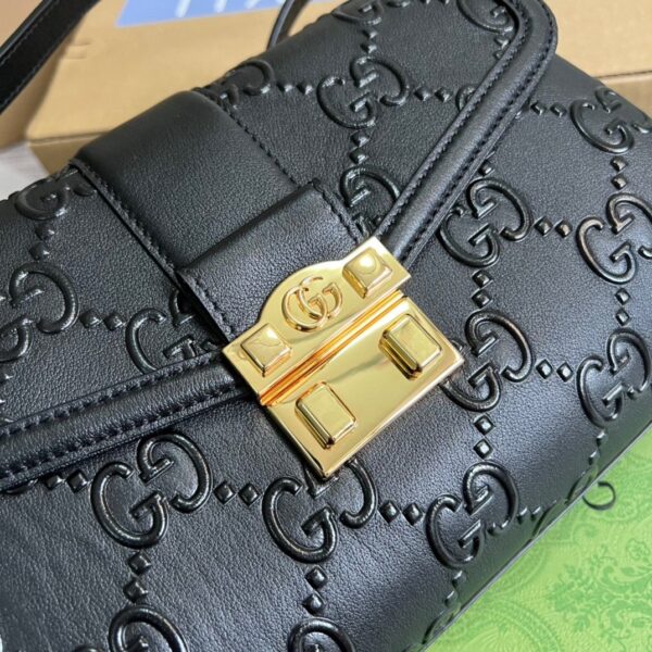 1:1 Replica Gucci Small GG Top Handle Bag Black For Women, Women's Bags 17.7in/19cm GG‎ 675791 UD9AG 1000