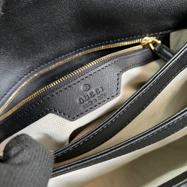 1:1 Replica Gucci Small GG Top Handle Bag Black For Women, Women's Bags 17.7in/19cm GG‎ 675791 UD9AG 1000