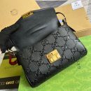 1:1 Replica Gucci Small GG Top Handle Bag Black For Women, Women's Bags 17.7in/19cm GG‎ 675791 UD9AG 1000