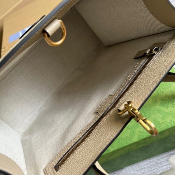 1:1 Replica Gucci Small Tote Bag With Interlocking G Beige For Women, Women's Bags 12.2in/31cm GG ‎659983 UULBT 9683