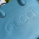 1:1 Replica Gucci Small tote With Gucci Logo Blue For Women 12.4in/31.5cm GG 674822 0E8IG 4432