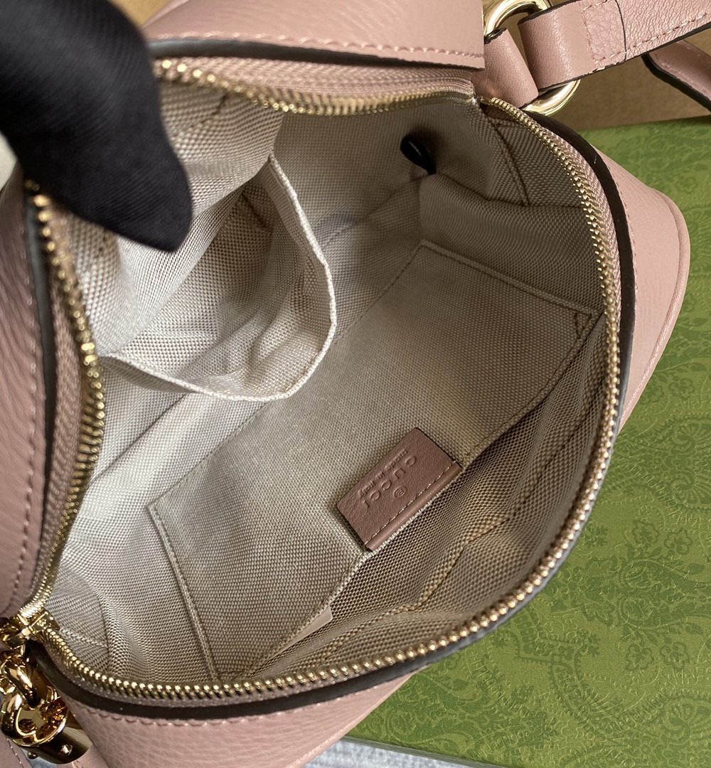 1:1 Replica Gucci Soho Small Disco Bag Dust Pink For Women, Women's Bags, Shoulder And Crossbody Bags 8in/21cm GG 308364