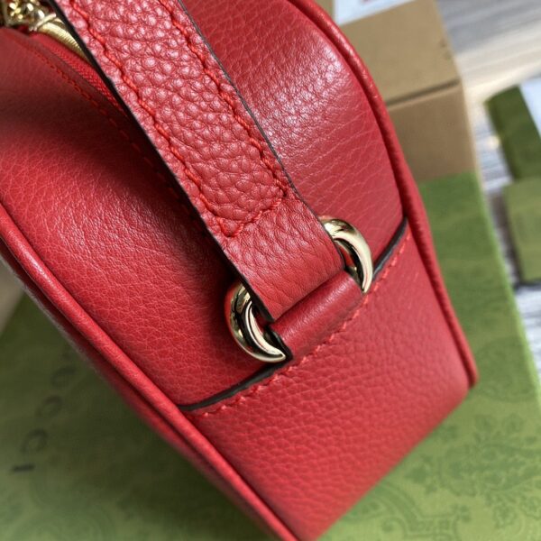 1:1 Replica Gucci Soho Small Disco Bag Red For Women, Women's Bags, Shoulder And Crossbody Bags 8in/21cm GG 308364