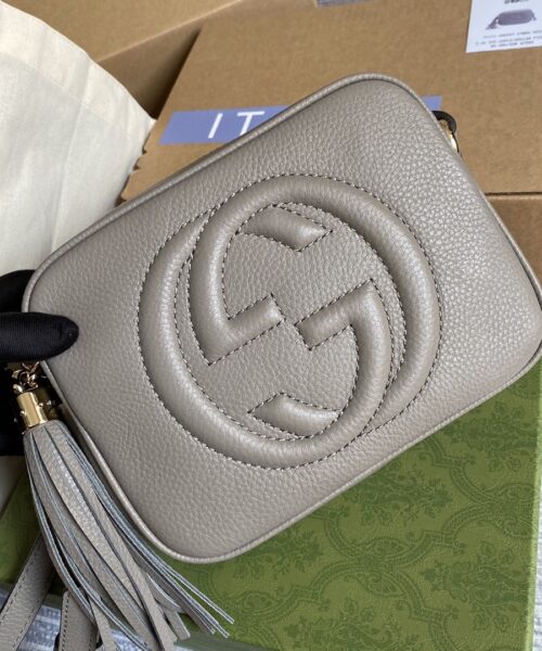 1:1 Replica Gucci Soho Small Disco Bag Red For Women, Women's Bags, Shoulder And Crossbody Bags 8in/21cm GG 308364