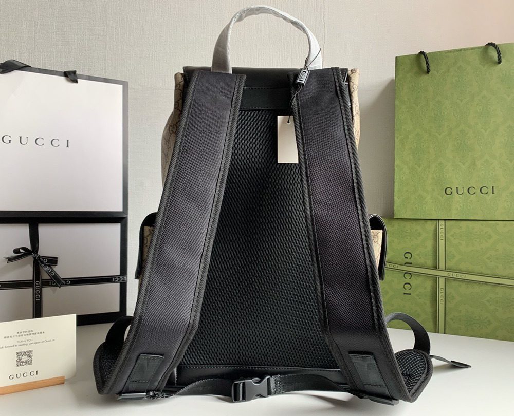 1:1 Replica Gucci Supreme Cream Backpack For Men 16.5in/42cm GG