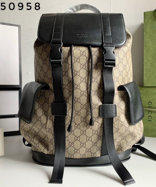 1:1 Replica Gucci Supreme Cream Backpack For Men 16.5in/42cm GG