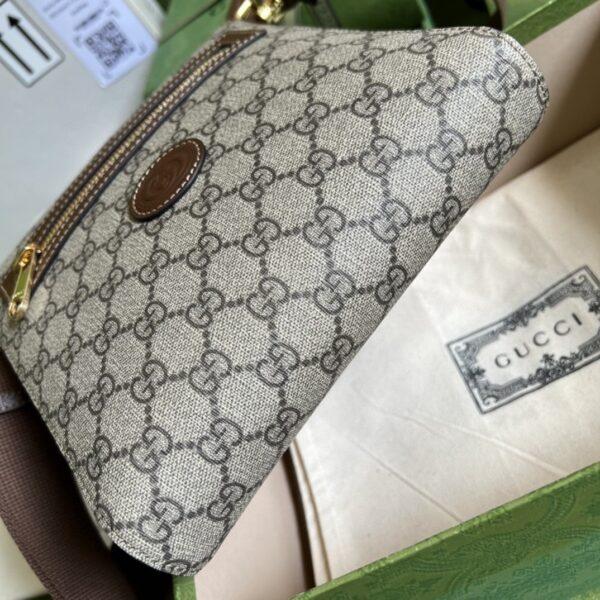 1:1 Replica Gucci Supreme Messenger Bag Beige And Ebony GG Supreme Canvas For Women 9.3in/23.5cm GG 681021 92THG 8563