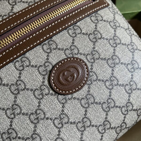 1:1 Replica Gucci Supreme Messenger Bag Beige And Ebony GG Supreme Canvas For Women 9.3in/23.5cm GG 681021 92THG 8563