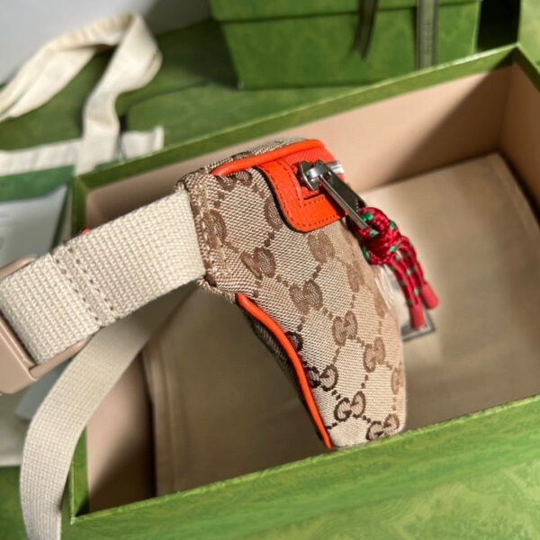 1:1 Replica Gucci The North Face x Gucci Belt Bag Beige And Ebony Original GG Canvas For Women 8.7in/22cm 650299 GY5UN 8895