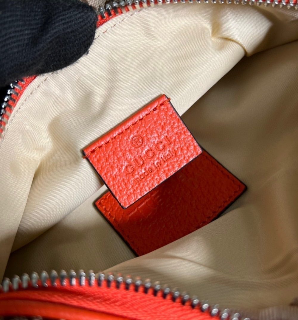 1:1 Replica Gucci The North Face x Gucci Belt Bag Beige And Ebony Original GG Canvas For Women 8.7in/22cm 650299 GY5UN 8895