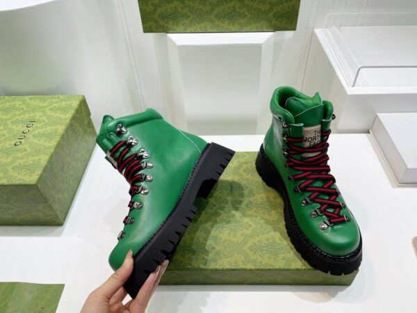 Gucci The North Face x Gucci Boot Green For Women 679913 17U10 3727