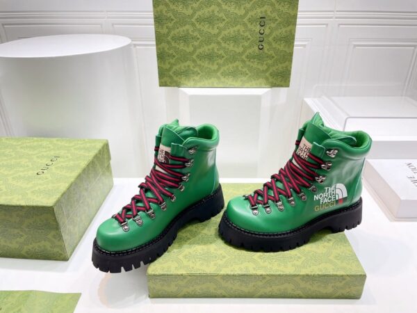 Gucci The North Face x Gucci Boot Green For Women 679913 17U10 3727