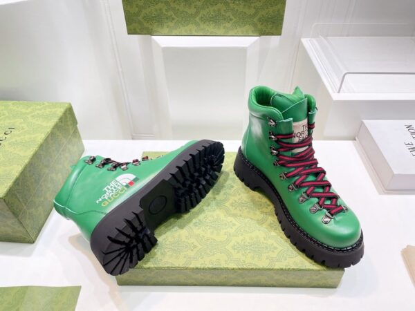 Gucci The North Face x Gucci Boot Green For Women 679913 17U10 3727