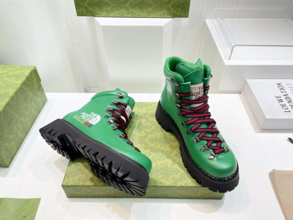 Gucci The North Face x Gucci Boot Green For Women 679913 17U10 3727