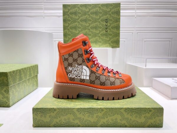 Gucci The North Face x Gucci Boot Orange For Women 679914 18A40 7570