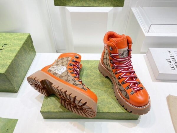 Gucci The North Face x Gucci Boot Orange For Women 679914 18A40 7570