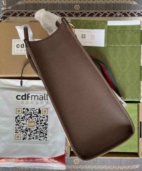 1:1 Replica Gucci Tote Bag With Jumbo Camel And Ebony Jumbo GG Canvas For Women 14.6in/37cm ‎678839 UKMDG 2570